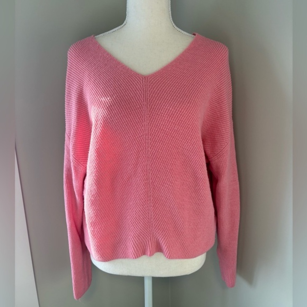 Joe Fresh Ribbed V-Neck Sweater – Size Large